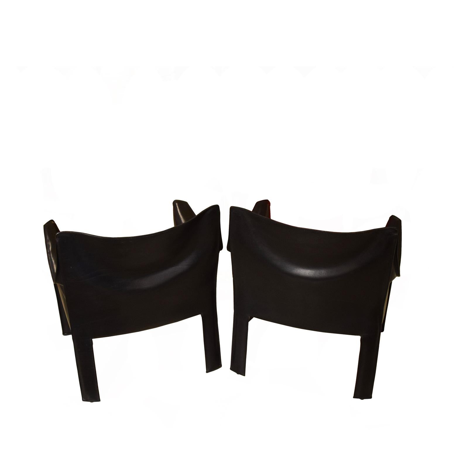 Italian Orly CAB 414 Lounge Chairs by Mario Bellini for Cassina