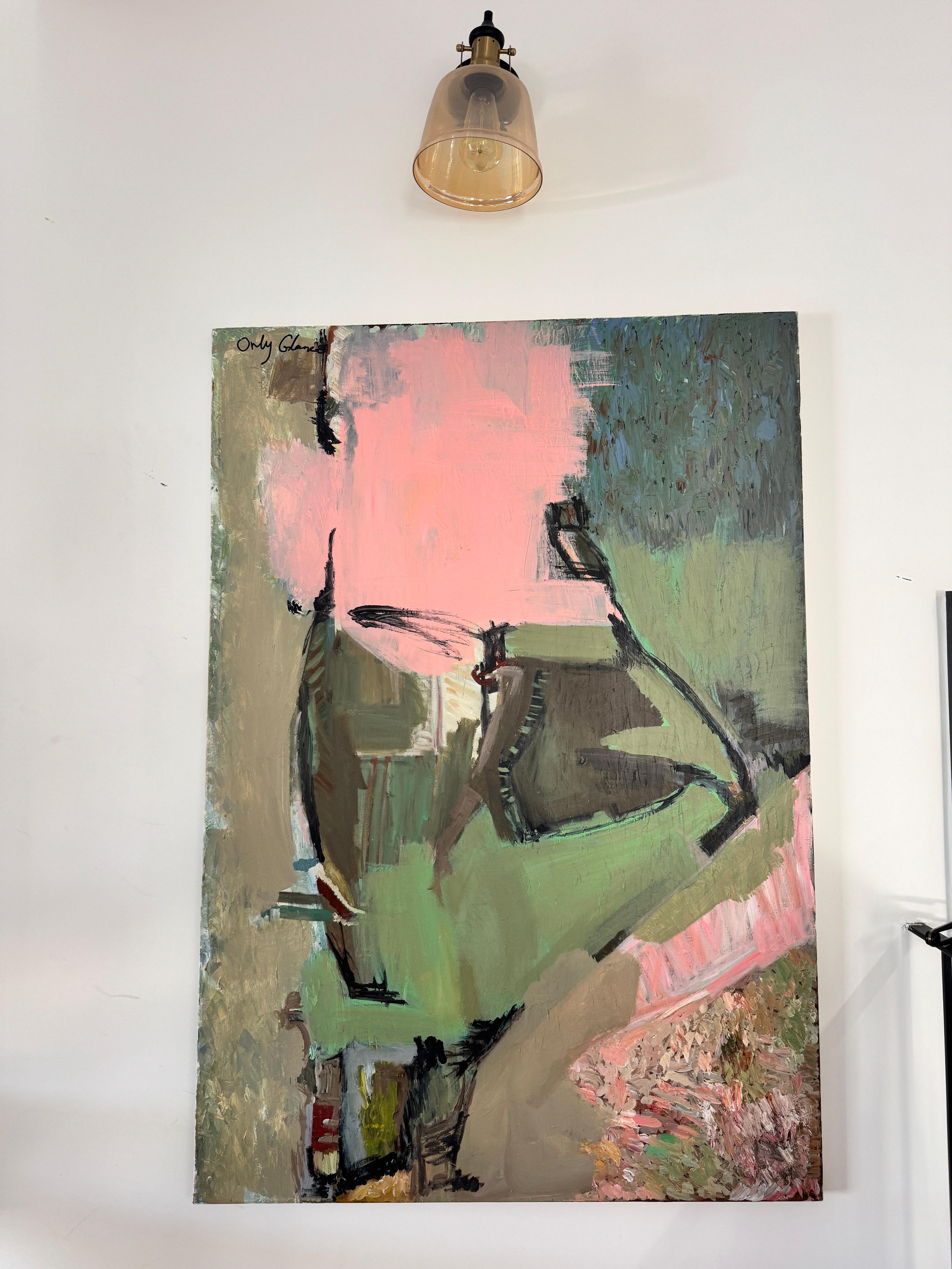 A quiet balance of movement and stillness - abstract painting For Sale 5