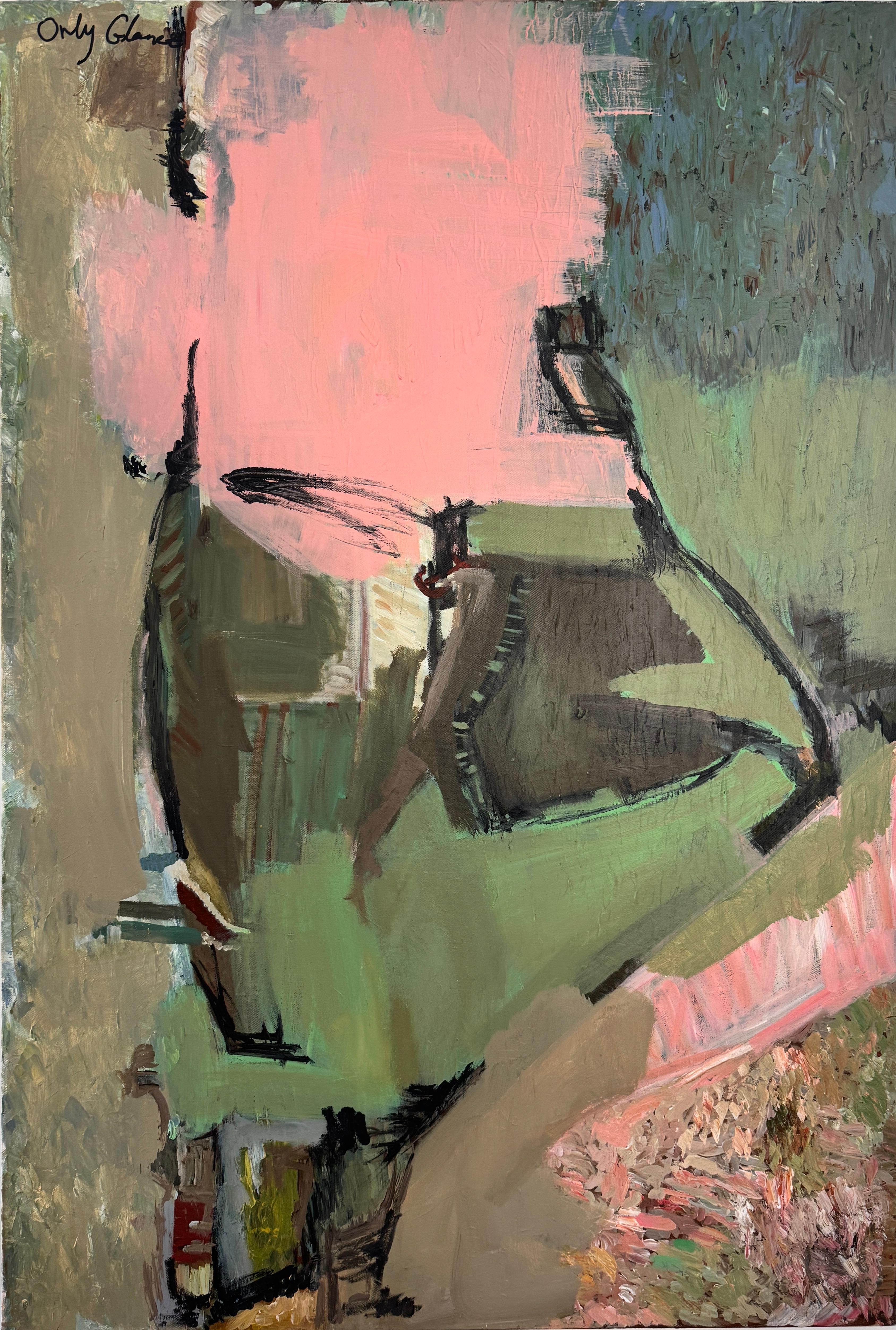 A quiet balance of movement and stillness - abstract painting For Sale 6