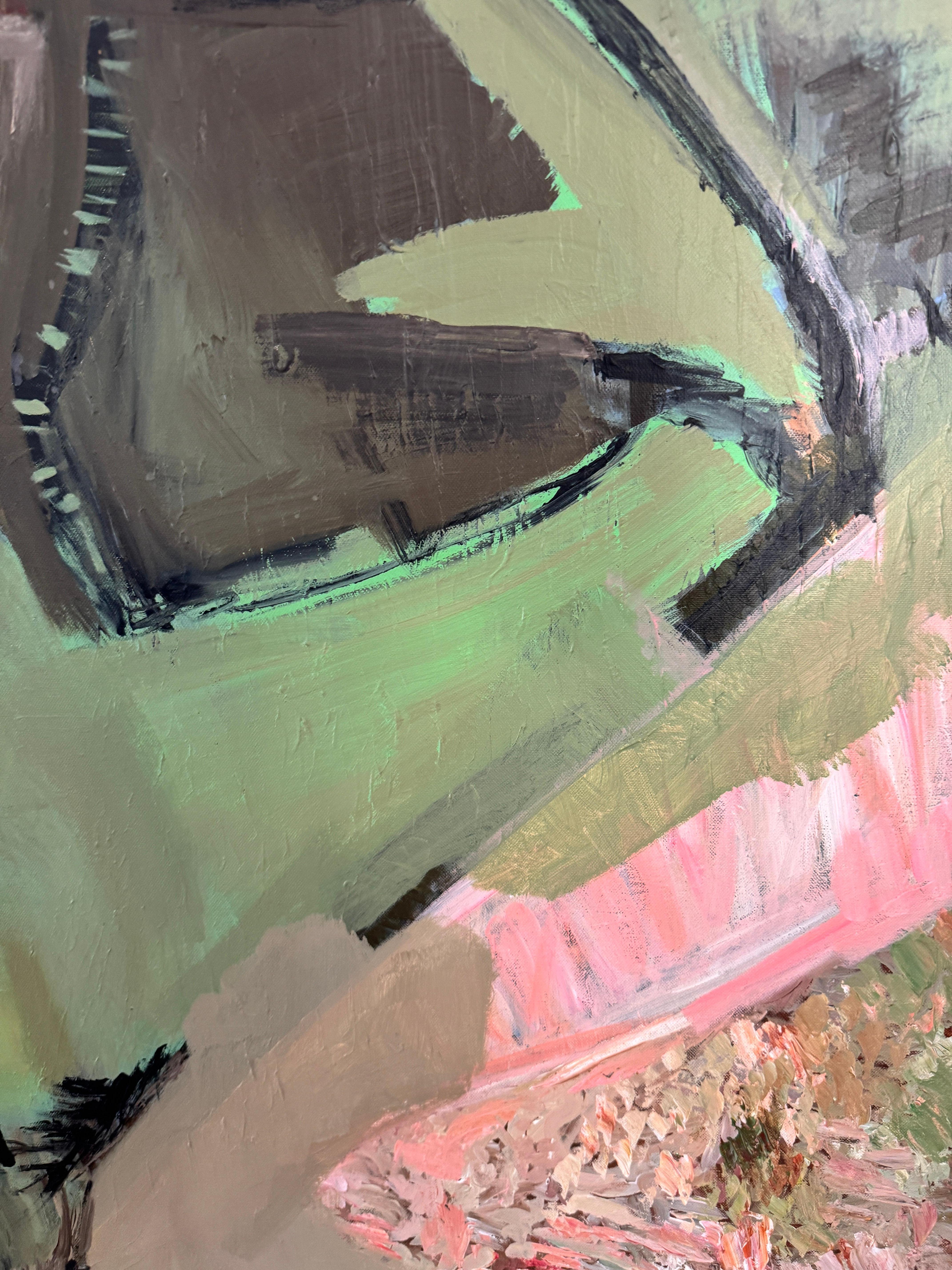 A quiet balance of movement and stillness - abstract painting For Sale 1