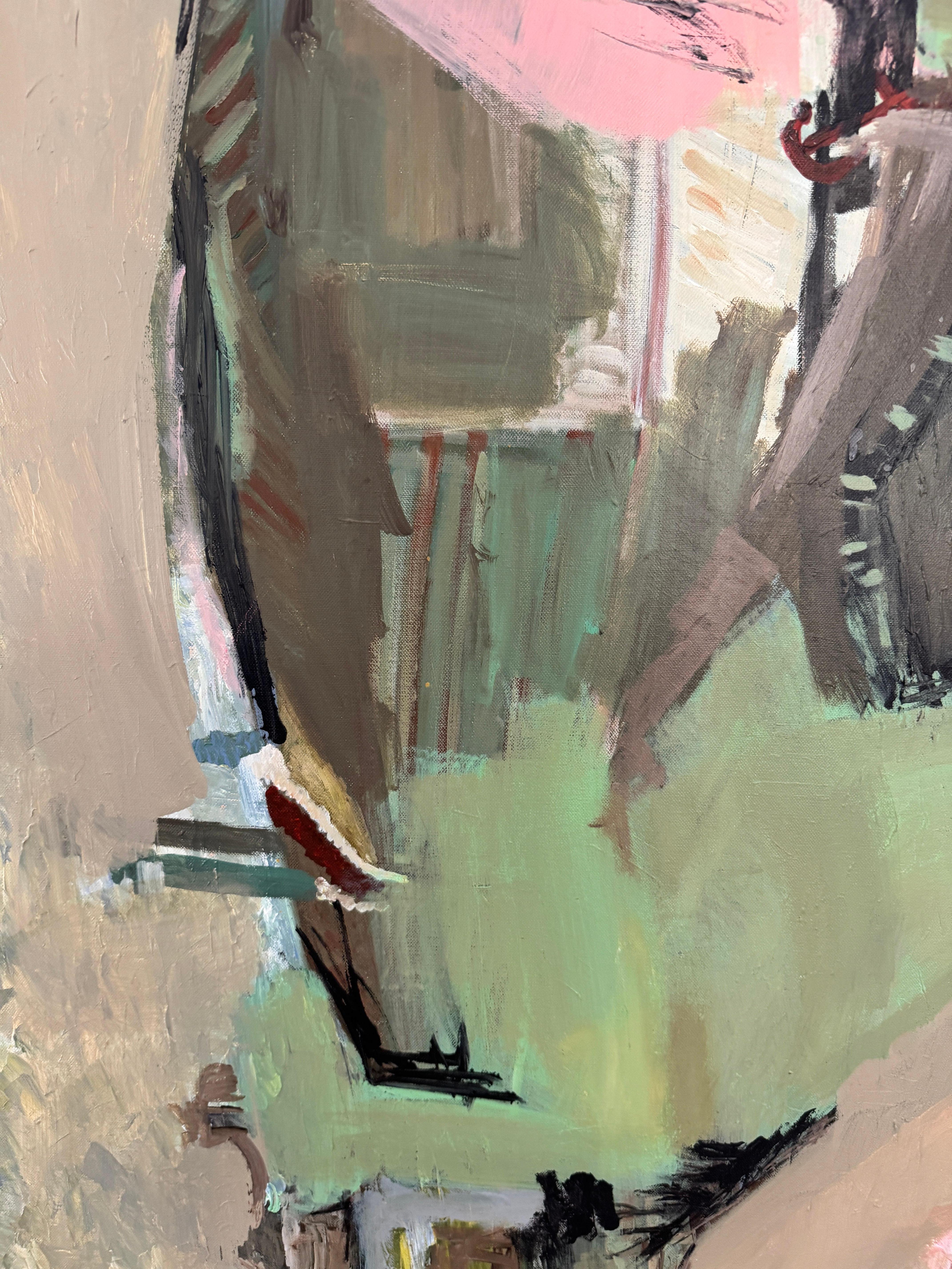 A quiet balance of movement and stillness - abstract painting For Sale 2