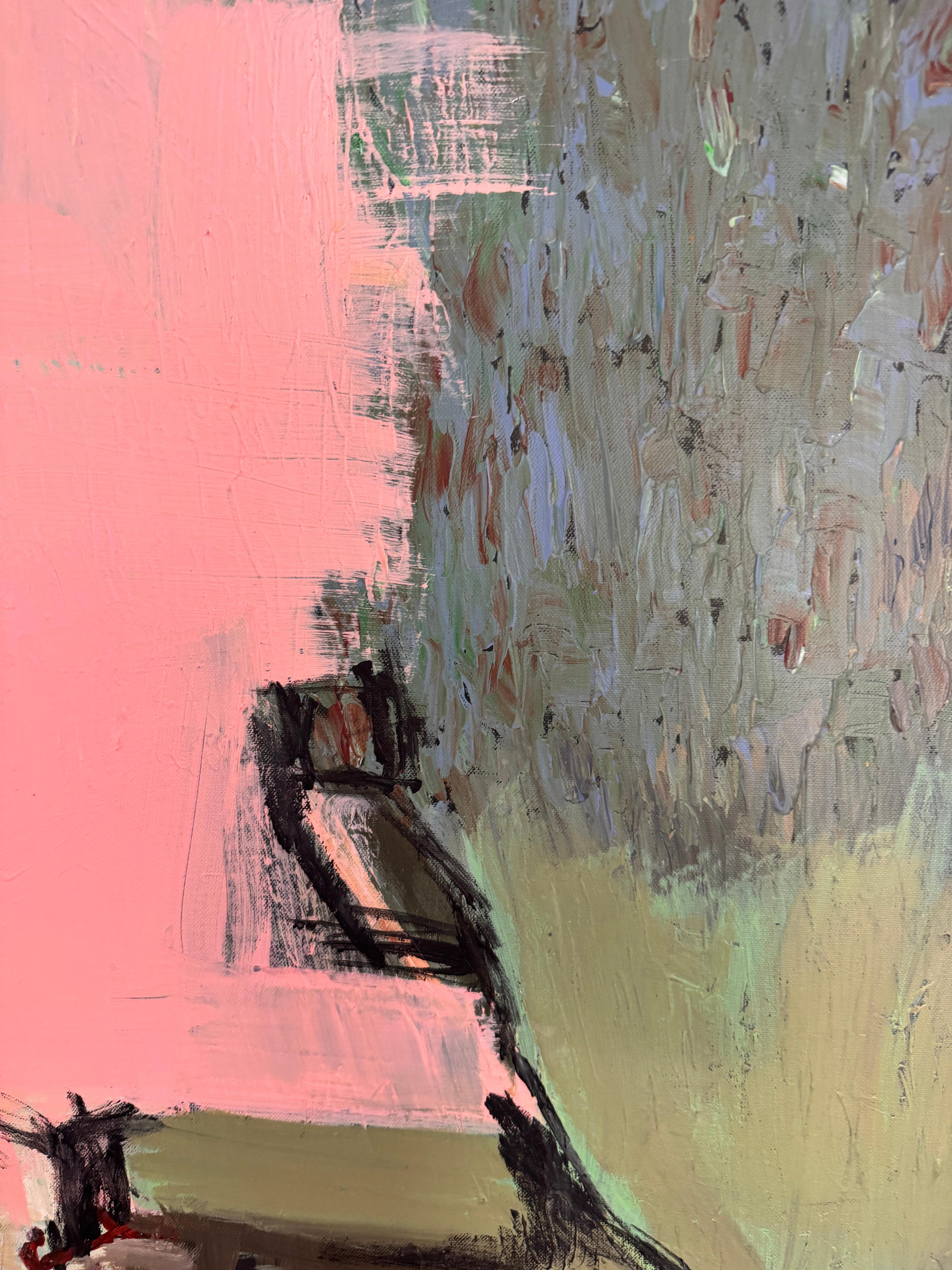 A quiet balance of movement and stillness - abstract painting For Sale 3