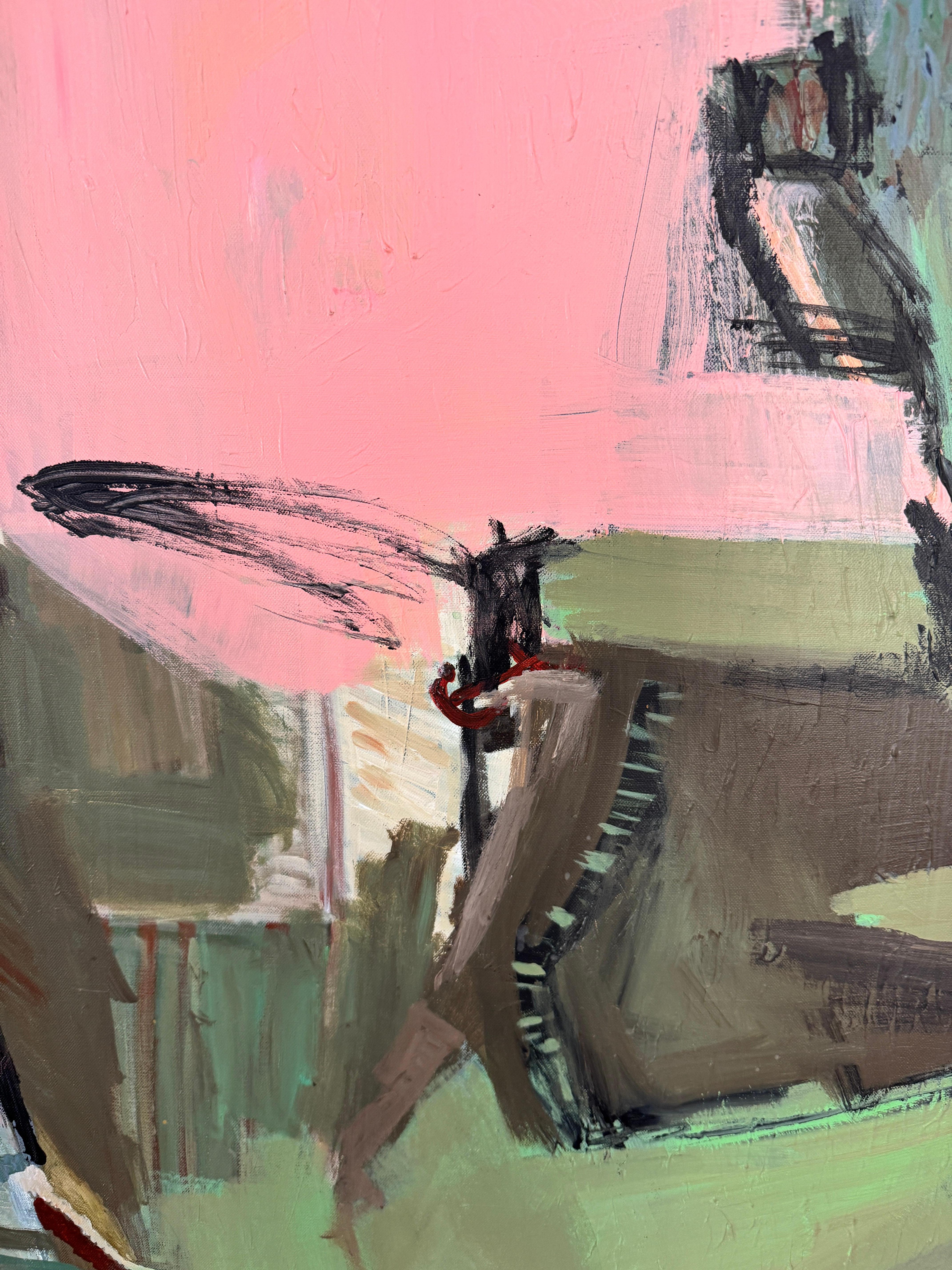 A quiet balance of movement and stillness - abstract painting For Sale 4