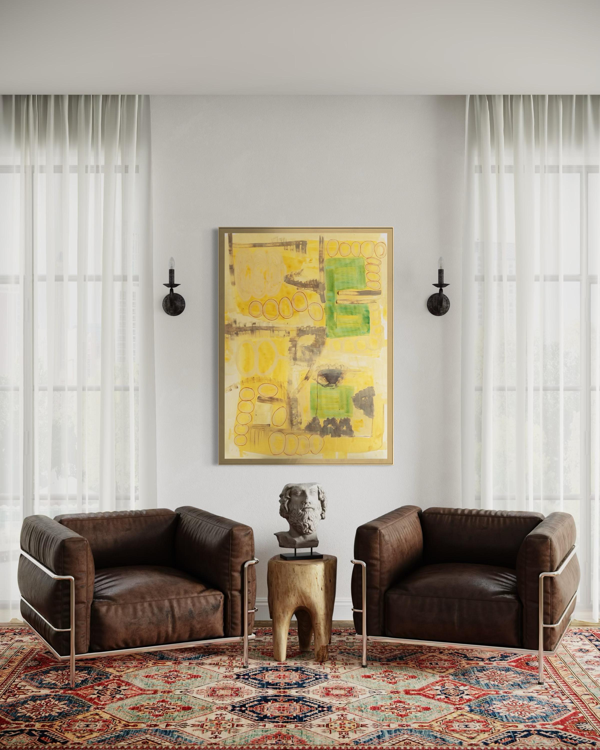 A walk in my garden - abstract painting (Abstrakt), Painting, von Orly Glancz