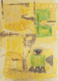 A walk in my garden - abstract painting