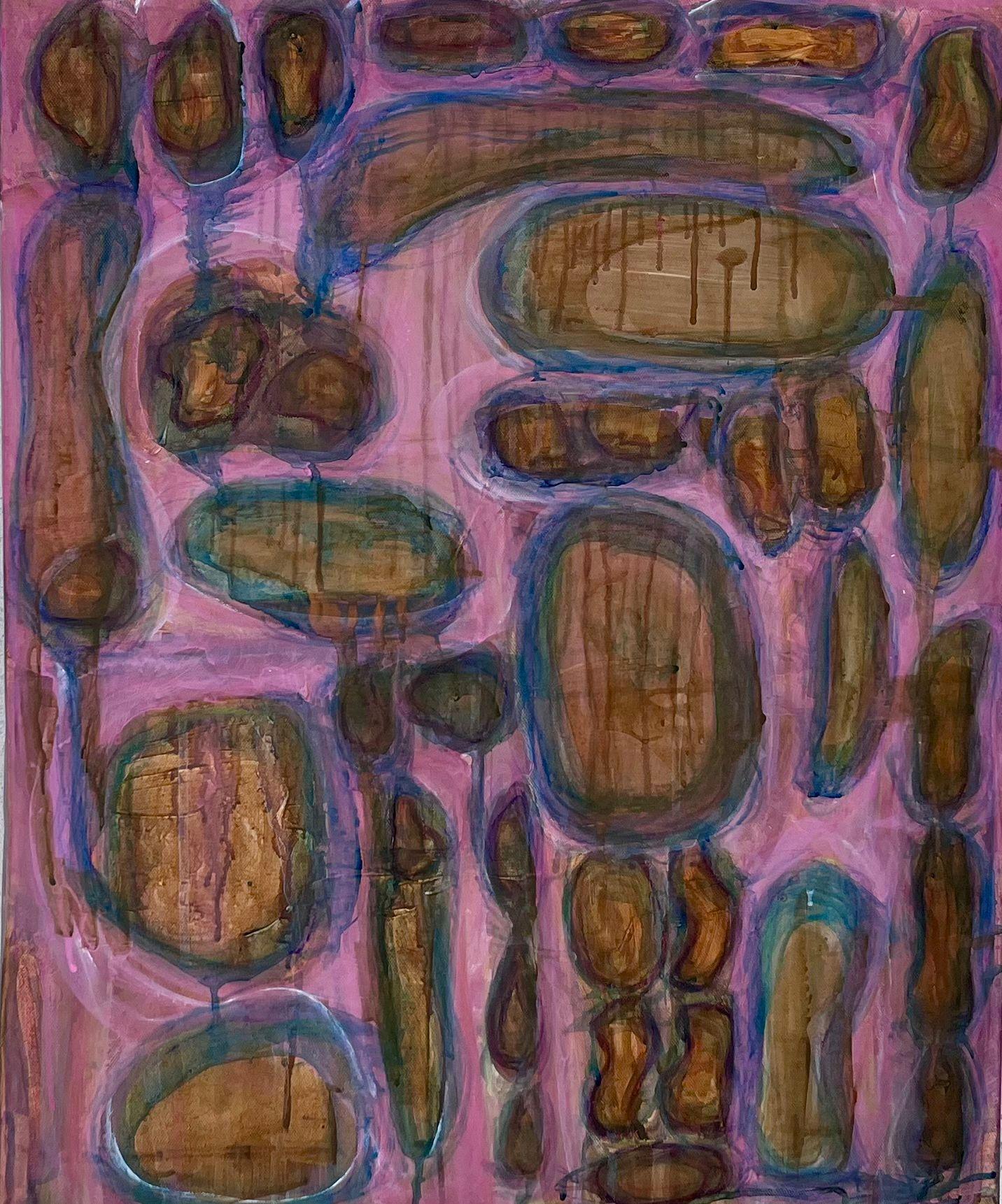 Drifting with the colors - abstract painting