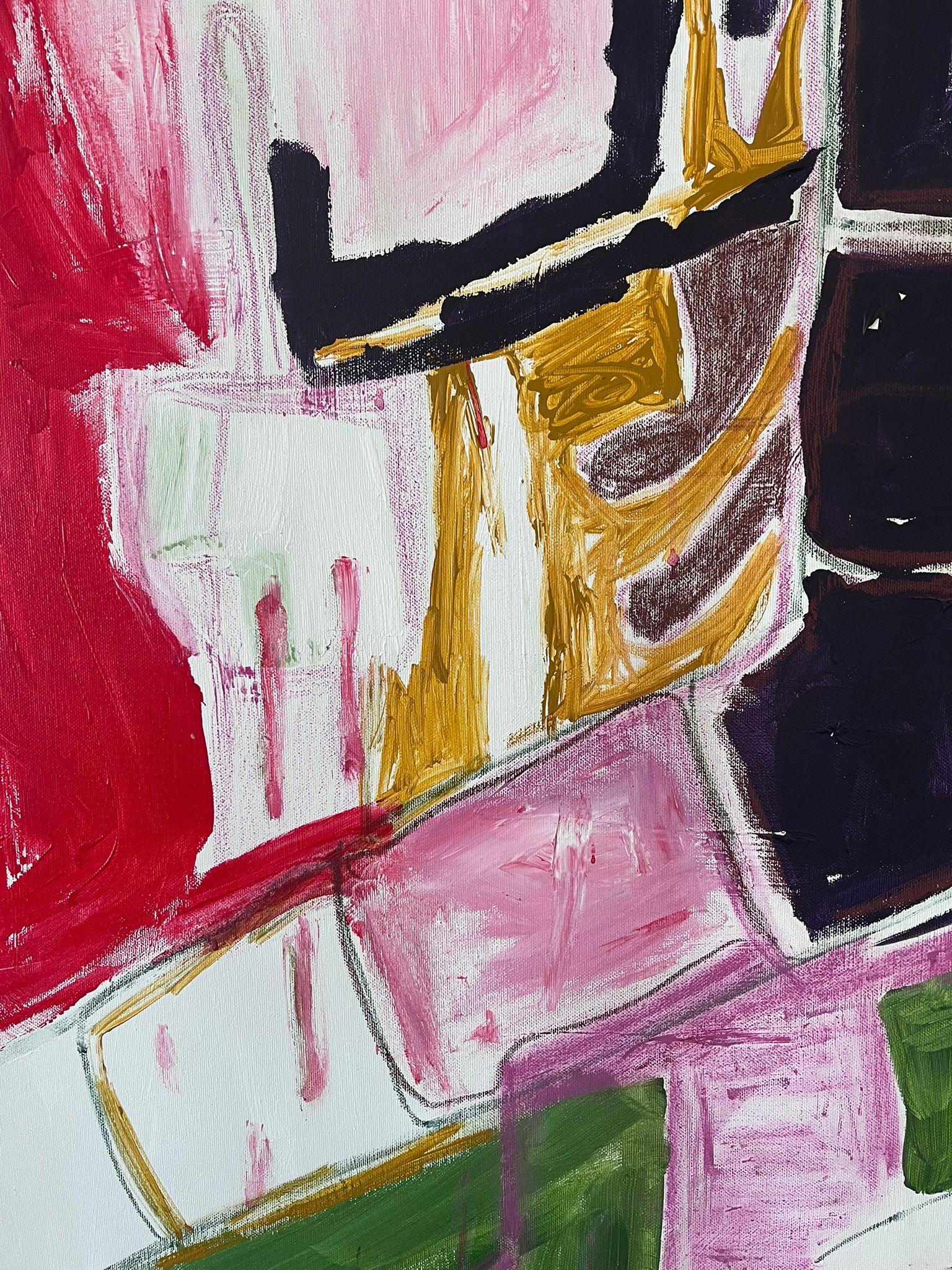 Inspired by industrial cubism, contrasted with many colors as if to give life to the shapes. 

