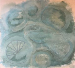 Grey Galaxy Abstract Painting, Colorful Expression, 130x120 cm