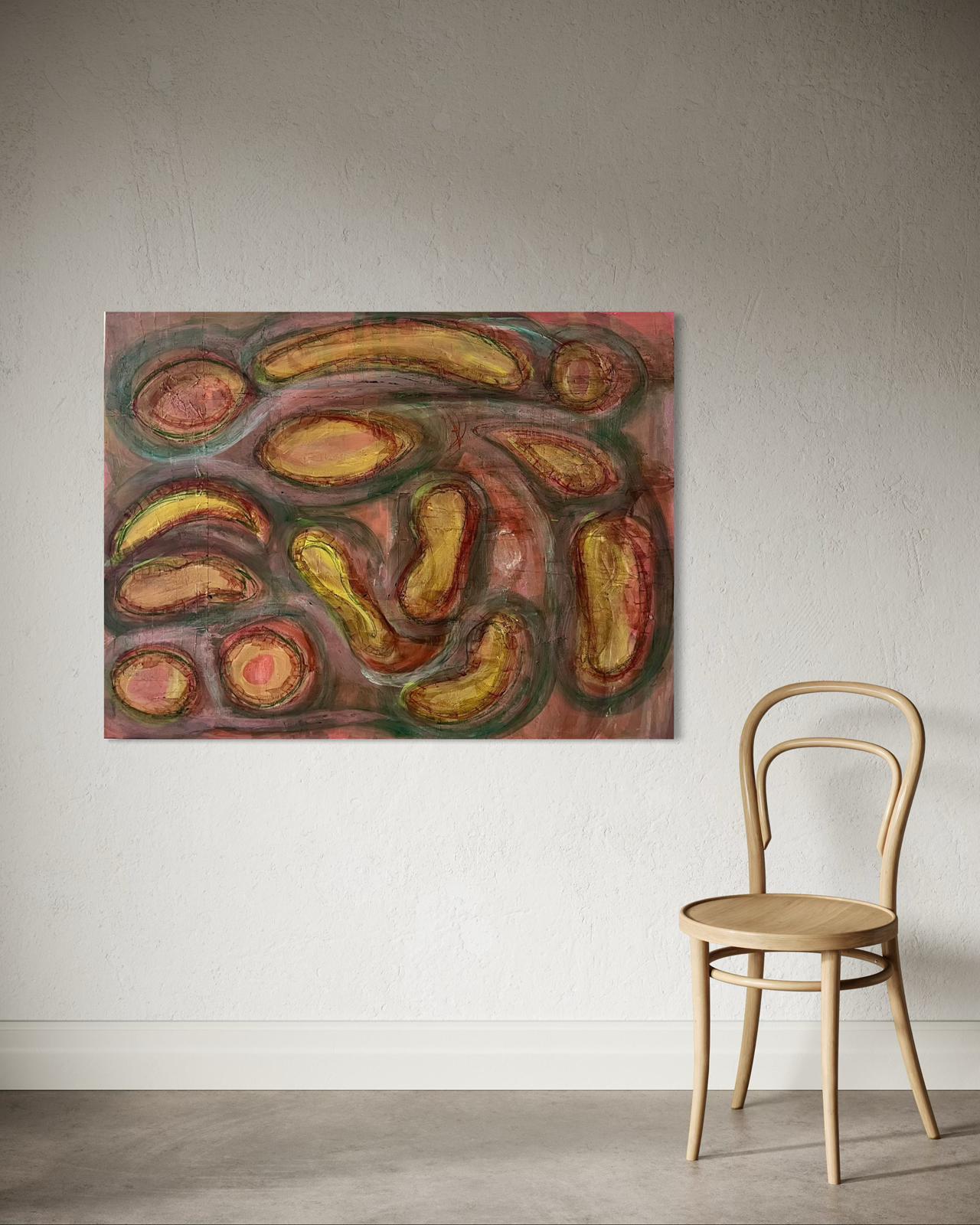 Shaking up - abstract painting - Painting de Orly Glancz