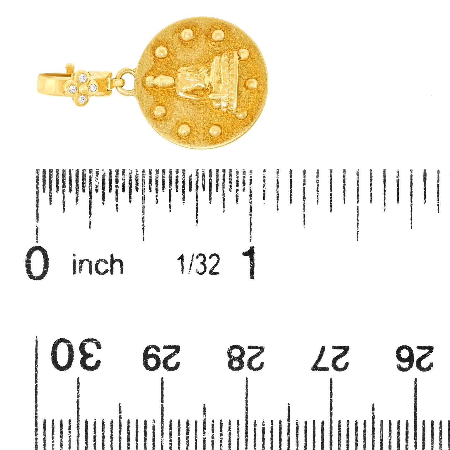 Ciondolo Buddha in oro Orly Marcel in vendita 1