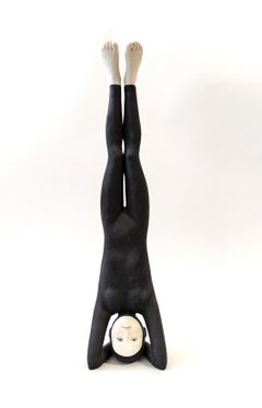 Headstand - figurative sculpture 