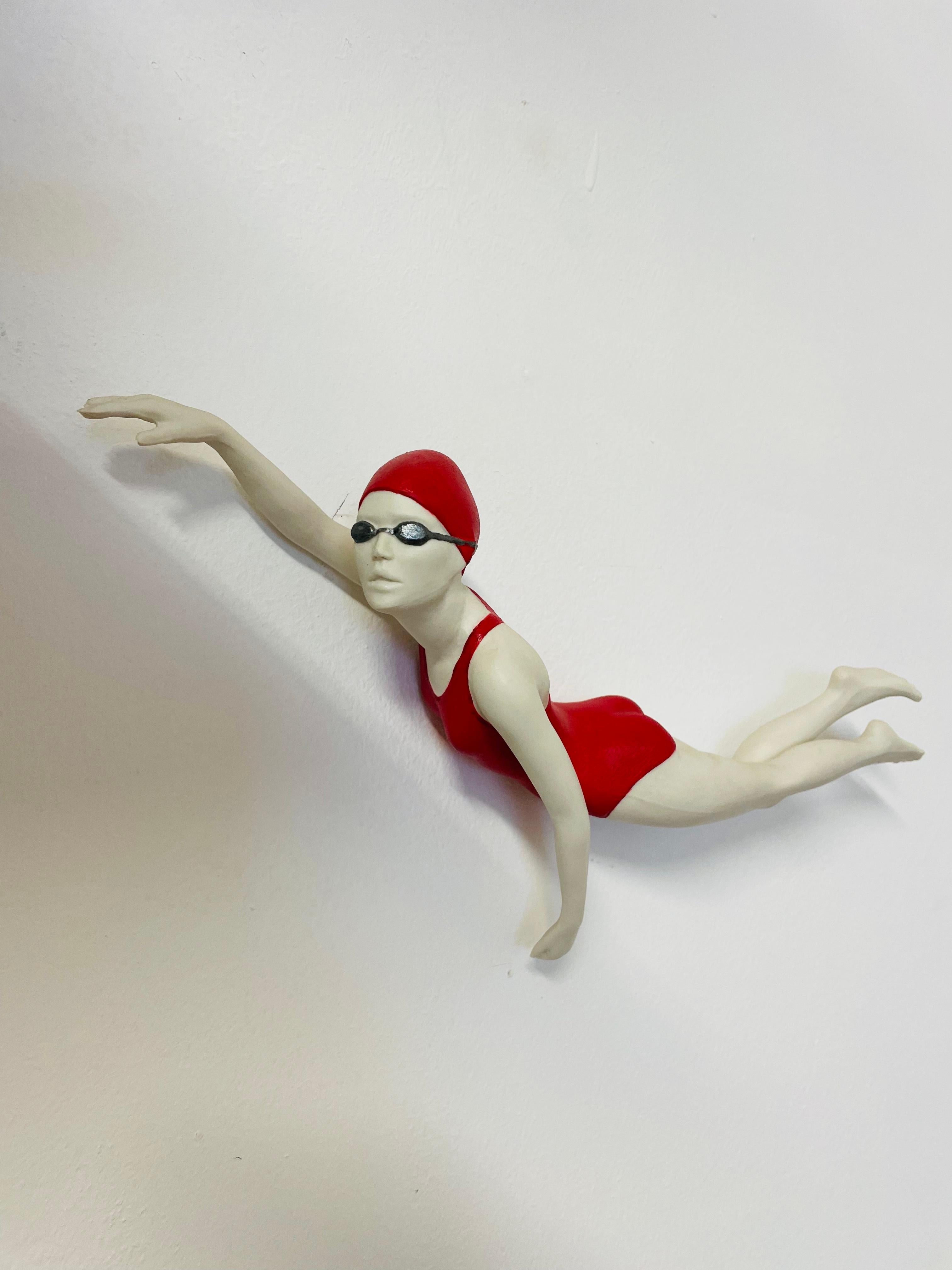 Swimmer I - figurative sculpture  For Sale 3