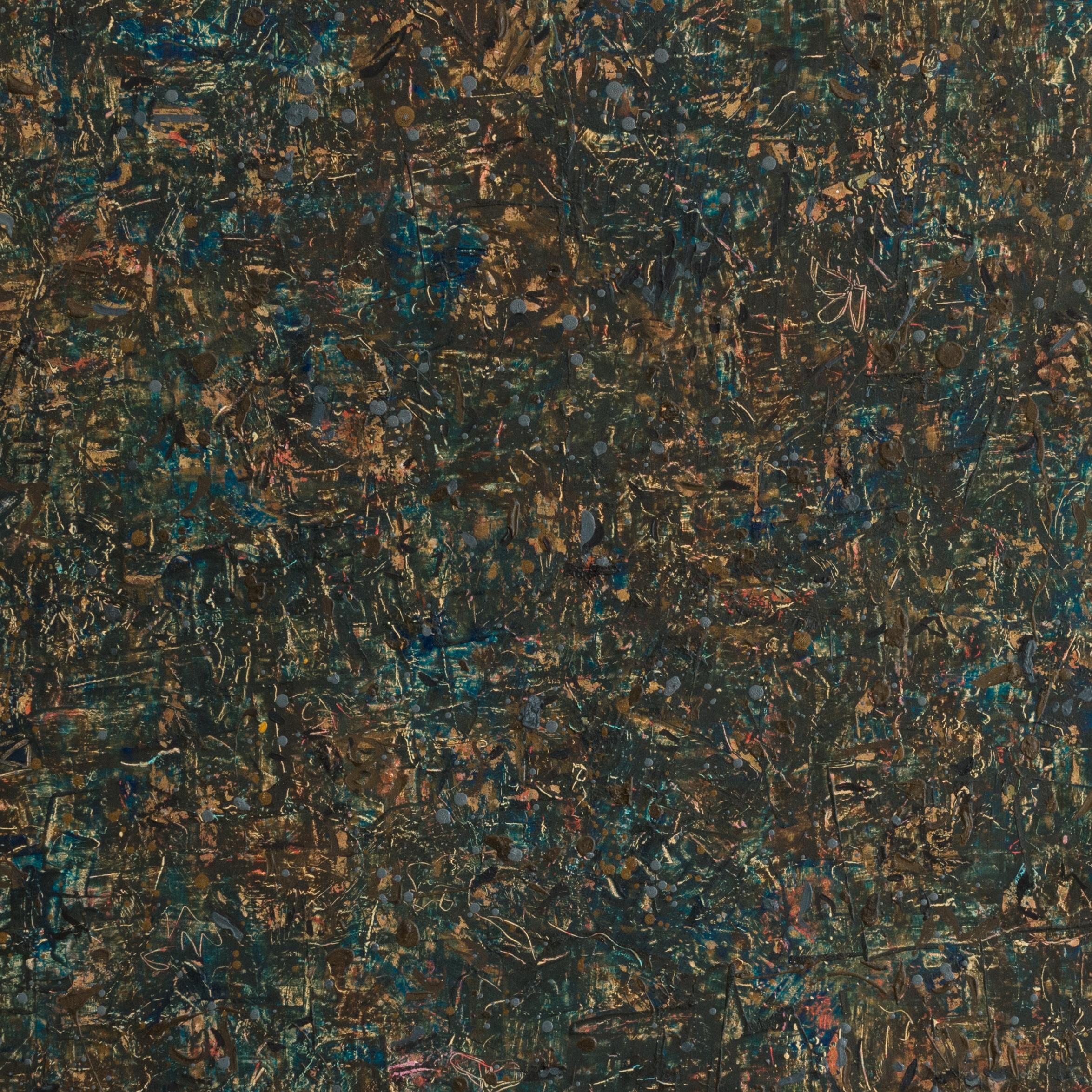 Incantato I - Abstract Painting Nero di Orly Rabinowitz