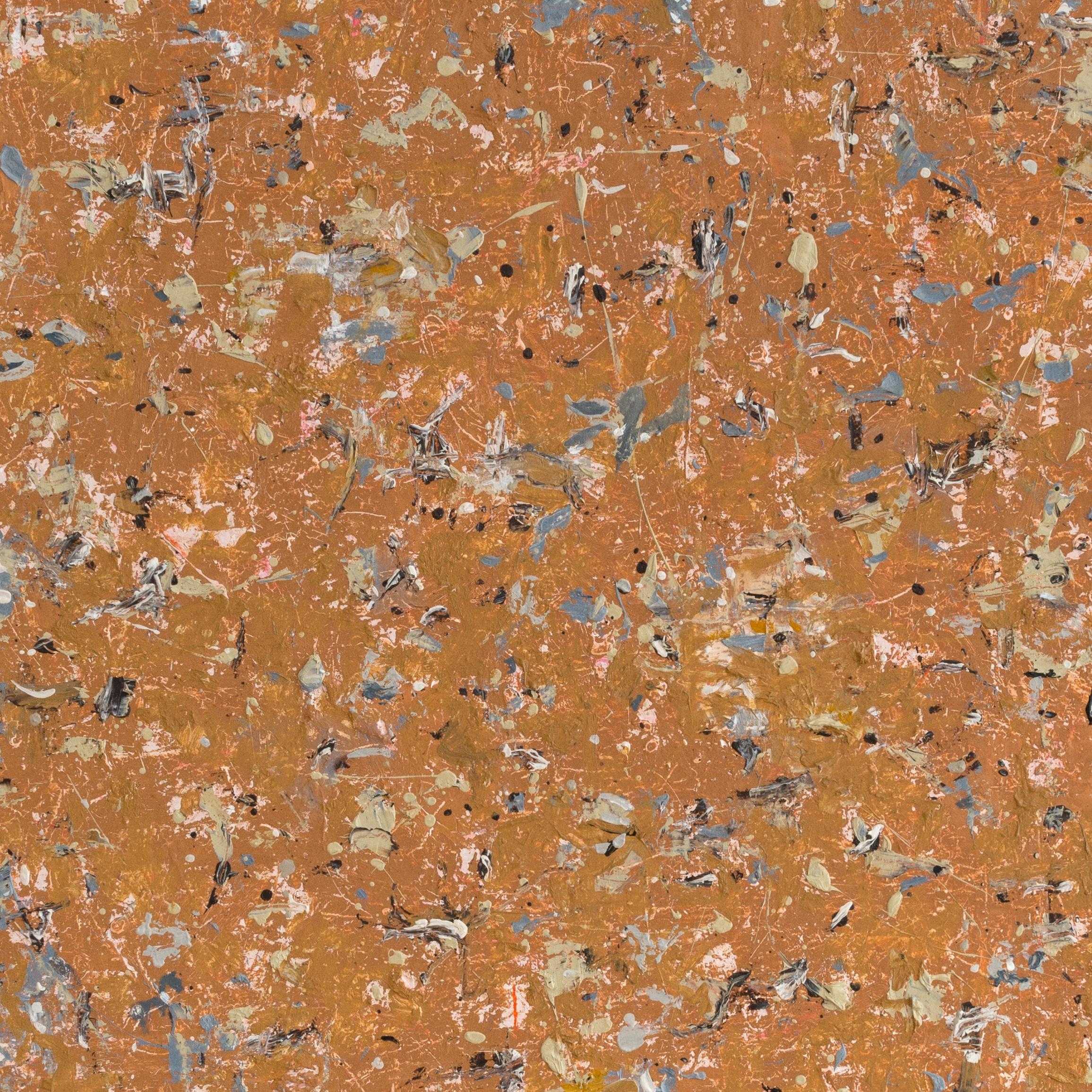 Incantato II - Abstract Painting Marrone di Orly Rabinowitz