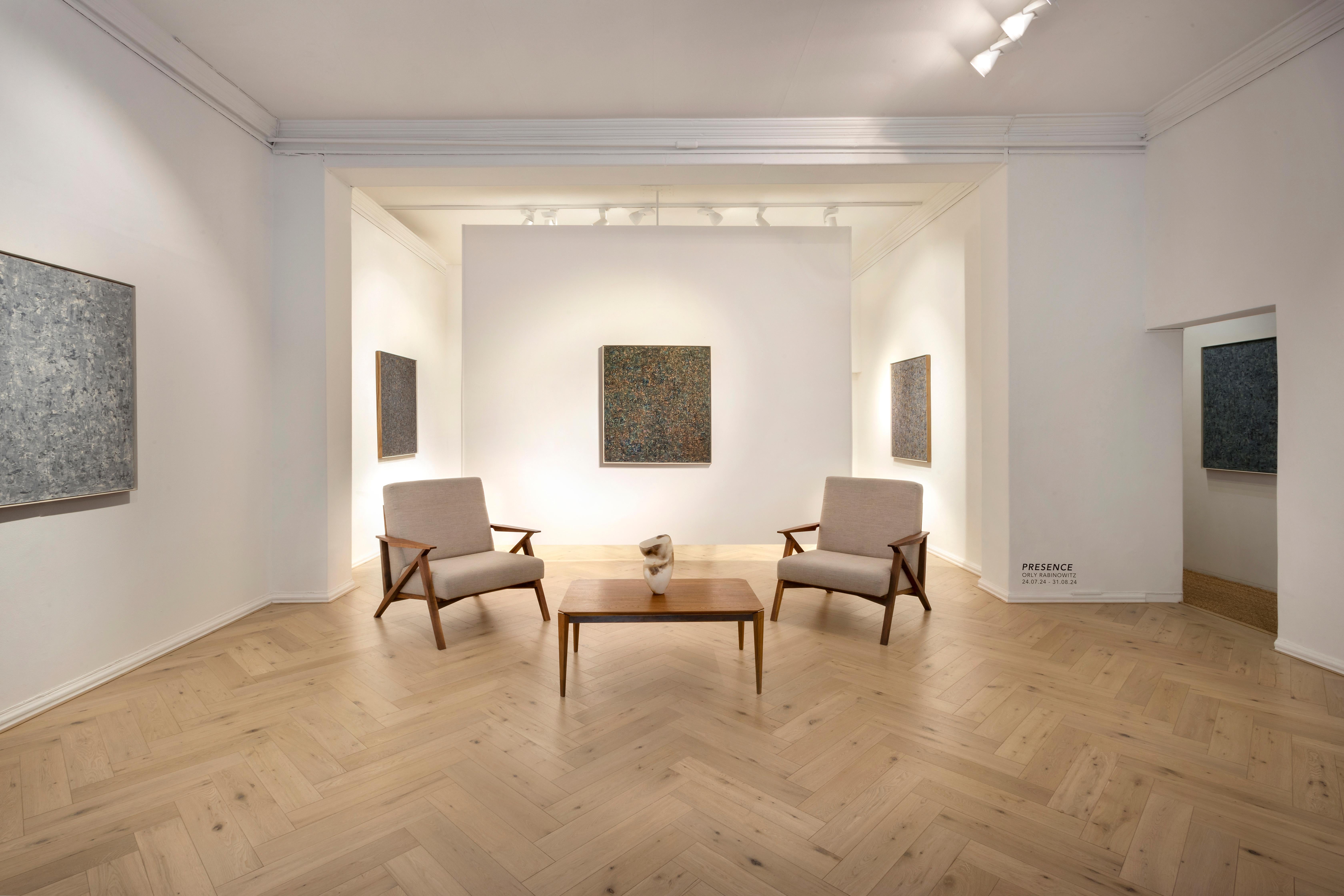 Orly Rabinowitz’s second solo exhibition with EBONY/CURATED unveils the artist’s latest body of work and weaves a richly textured narrative on her connection to both our external and internal landscapes. Surrounded by the stark beauty of the
