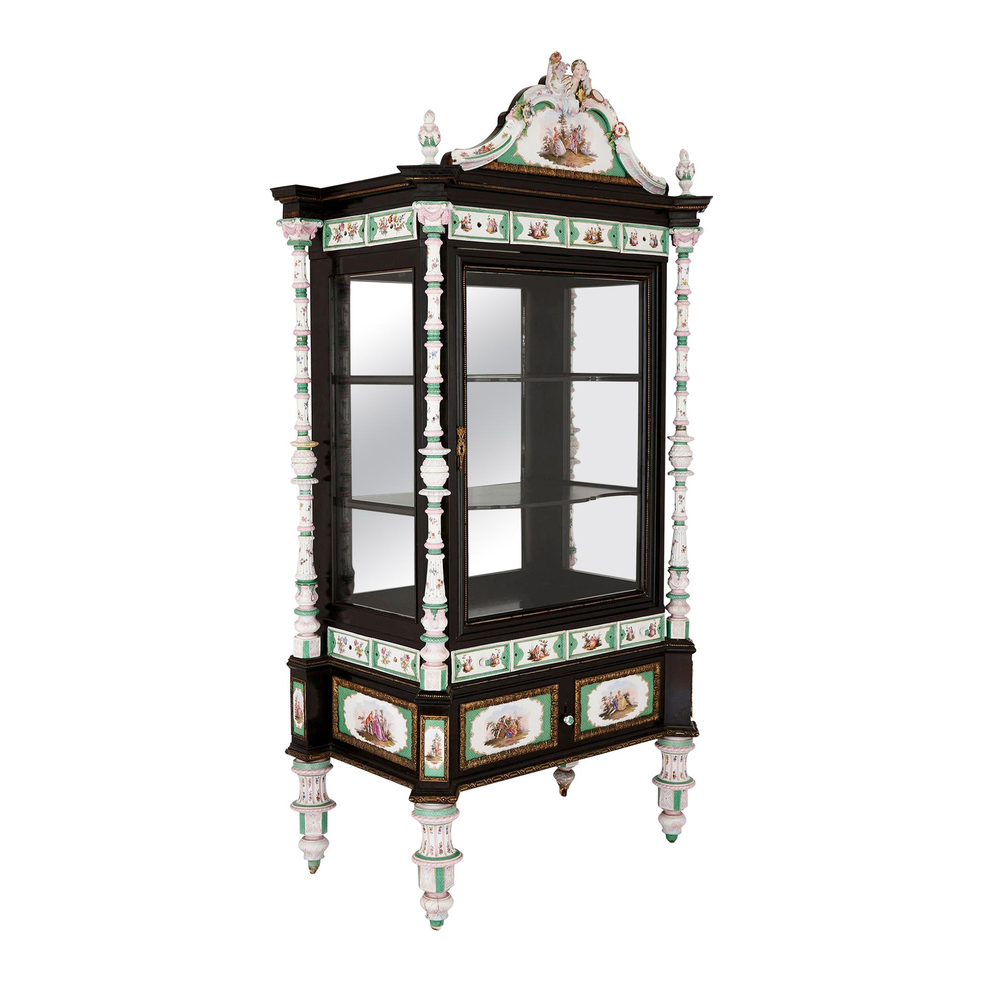 Antique French Ormolu Mounted Display For Sale at 1stDibs