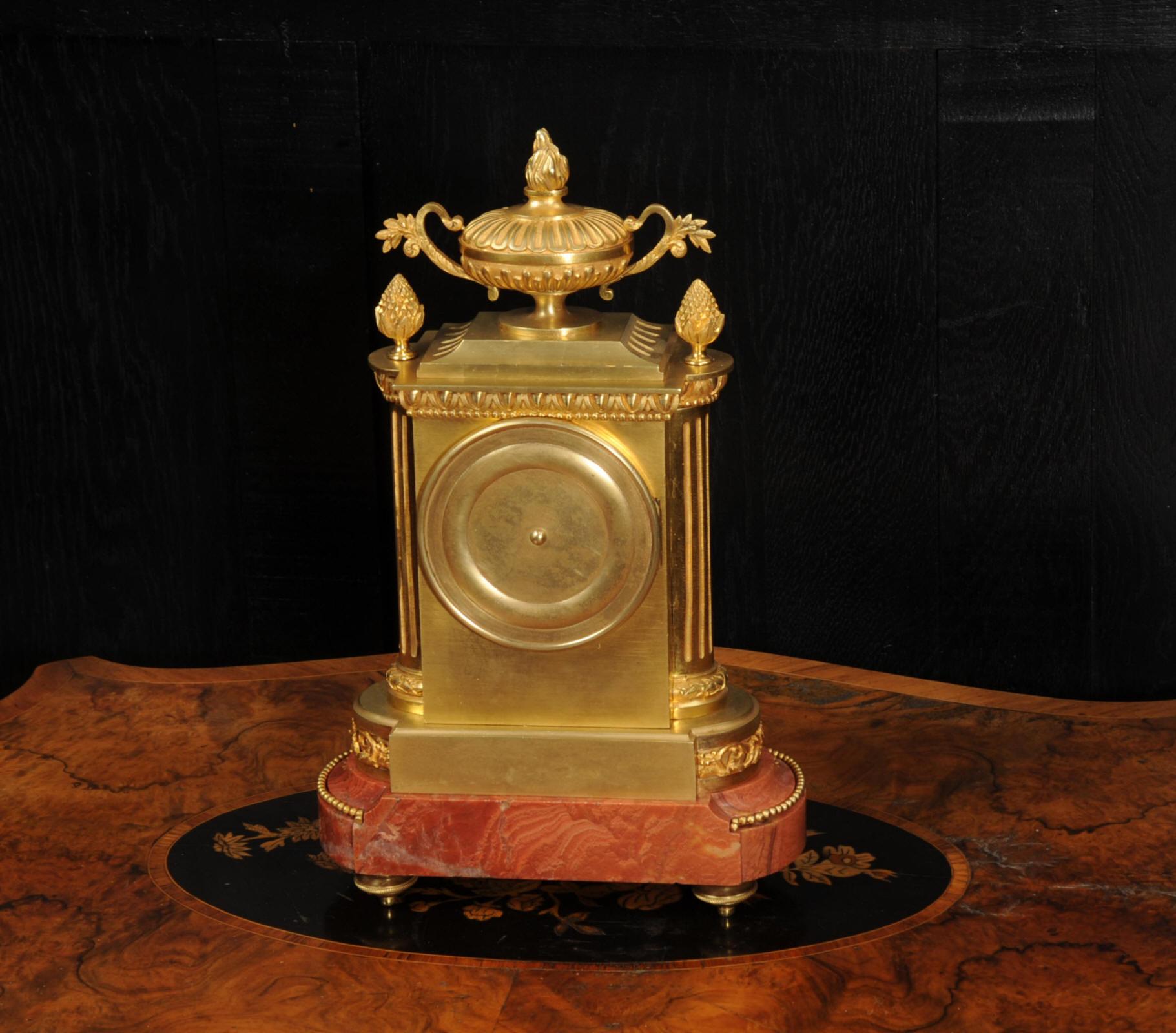 Ormolu and Marble Louis XVI Antique French Clock by Charpentier & Cie, Paris 8