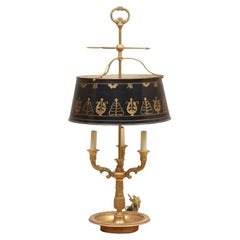 Ormolu and Tole French Bouillotte Lamp