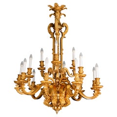 Ormolu chandelier. Possibly, France, Napoleon III, 19th century.