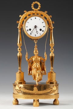 Ormolu Clock "with a Swing", France, circa 1820