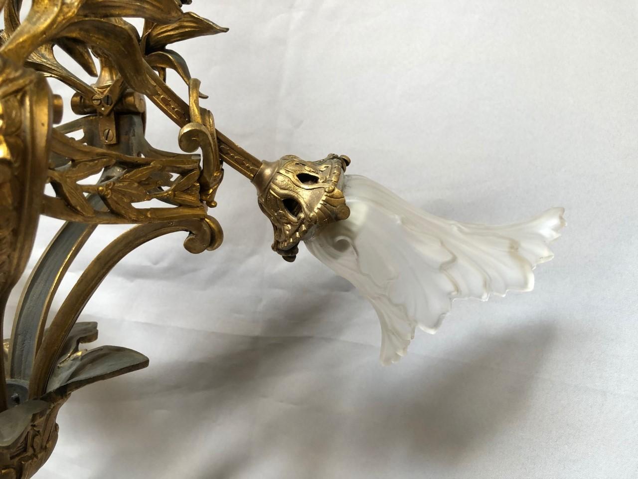 Ormolu Figural Chandelier, 19th Century 1