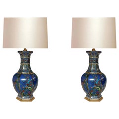 Ormolu Mount Famille Verte Porcelain Lamps