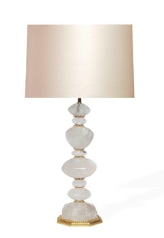Ormolu Mount Rock Crystal Lamps By Phoenix