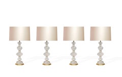 Ormolu Mount Rock Crystal Lamps by Phoenix