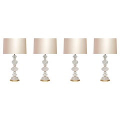 Ormolu Mount Rock Crystal Lamps by Phoenix