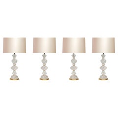 Ormolu Mount Rock Crystal Lamps by Phoenix 