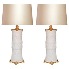 Ormolu-Mounted Porcelain Lamps