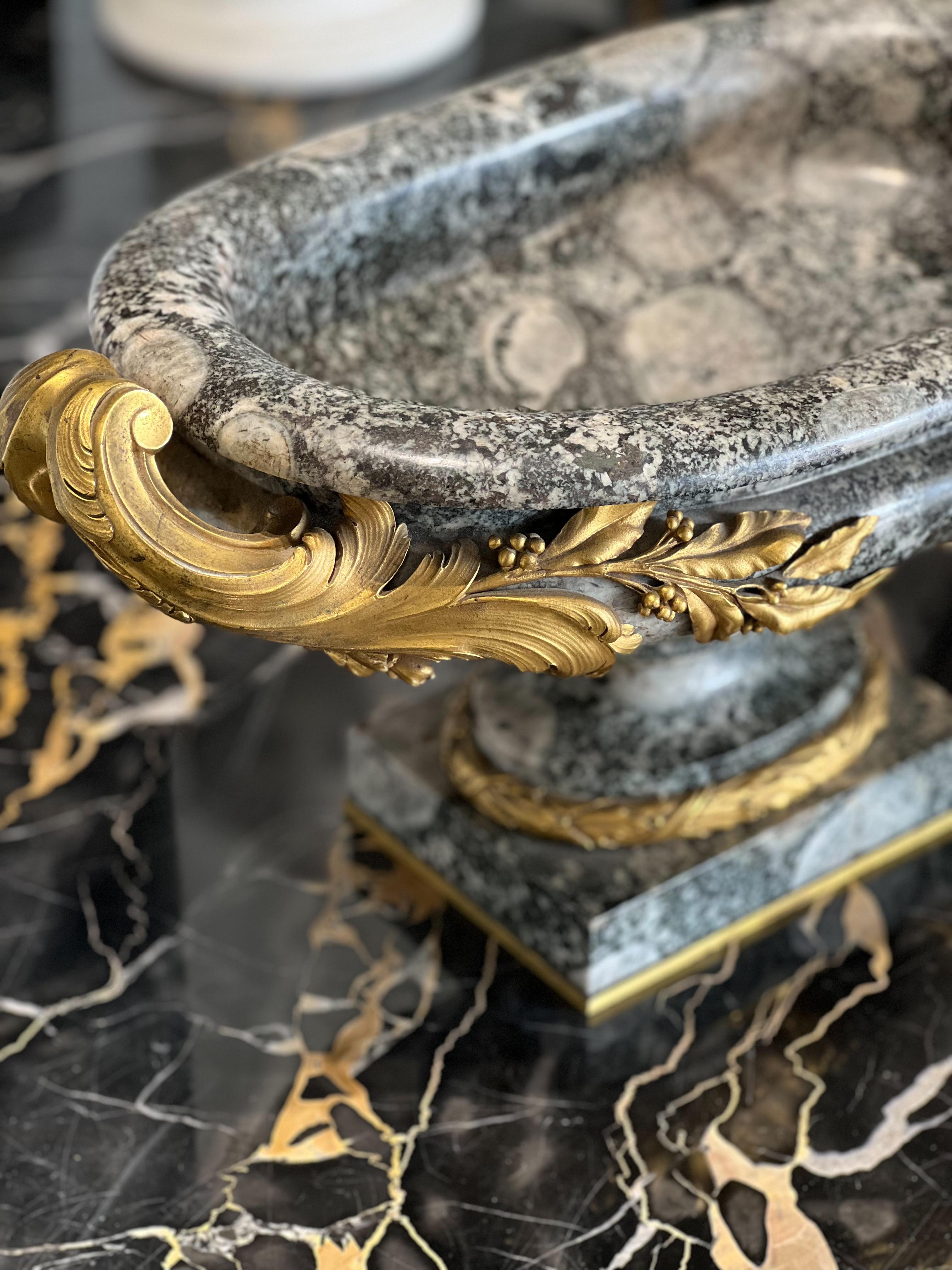 Ormolu-Mounted Corsite Napoleonite Centerpiece End 19th/Early 20th Century For Sale 1