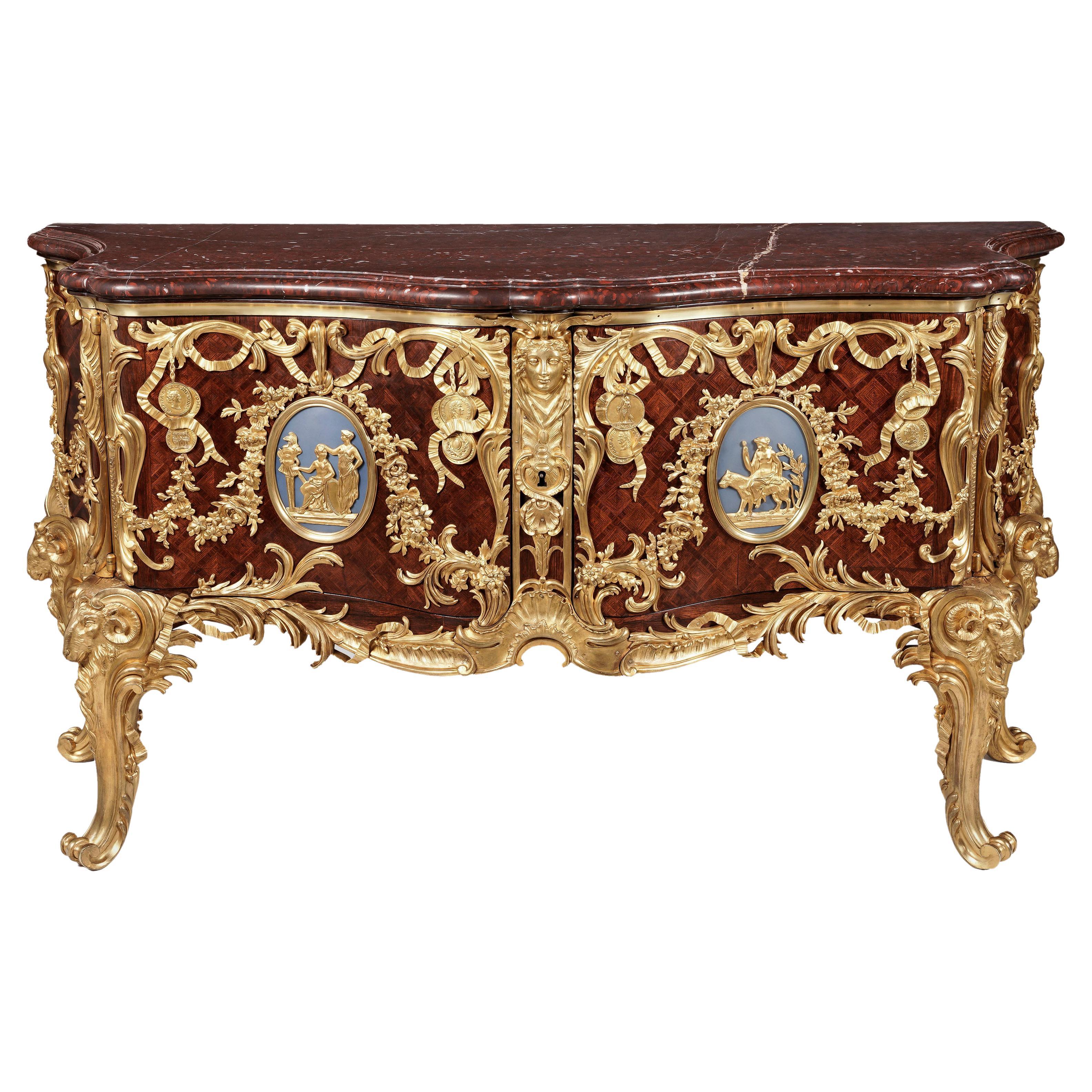 Ormolu-Mounted Kingwood Commode in the Louis XV Style After Gaudreaus For  Sale at 1stDibs