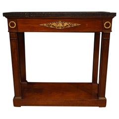 Ormolu-Mounted Regency Period Mahogany Console Table