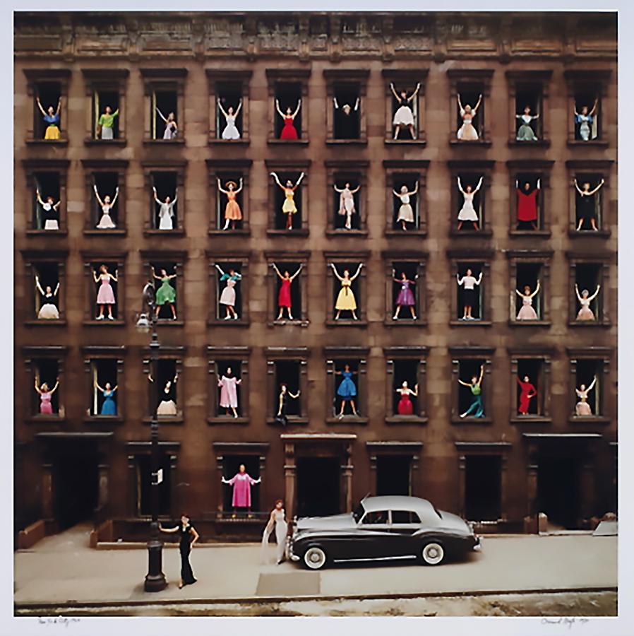 Girls in the Window, 1960 by Ormond Gigli, is in an edition of 30,  with a 39 x 39 image size,  45