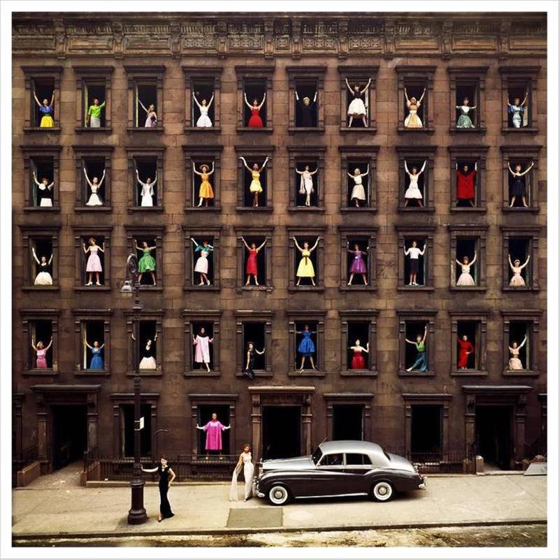 Ormond Gigli Color Photograph - Girls in the Windows, Contemporary Fashion Photography, A/P Available