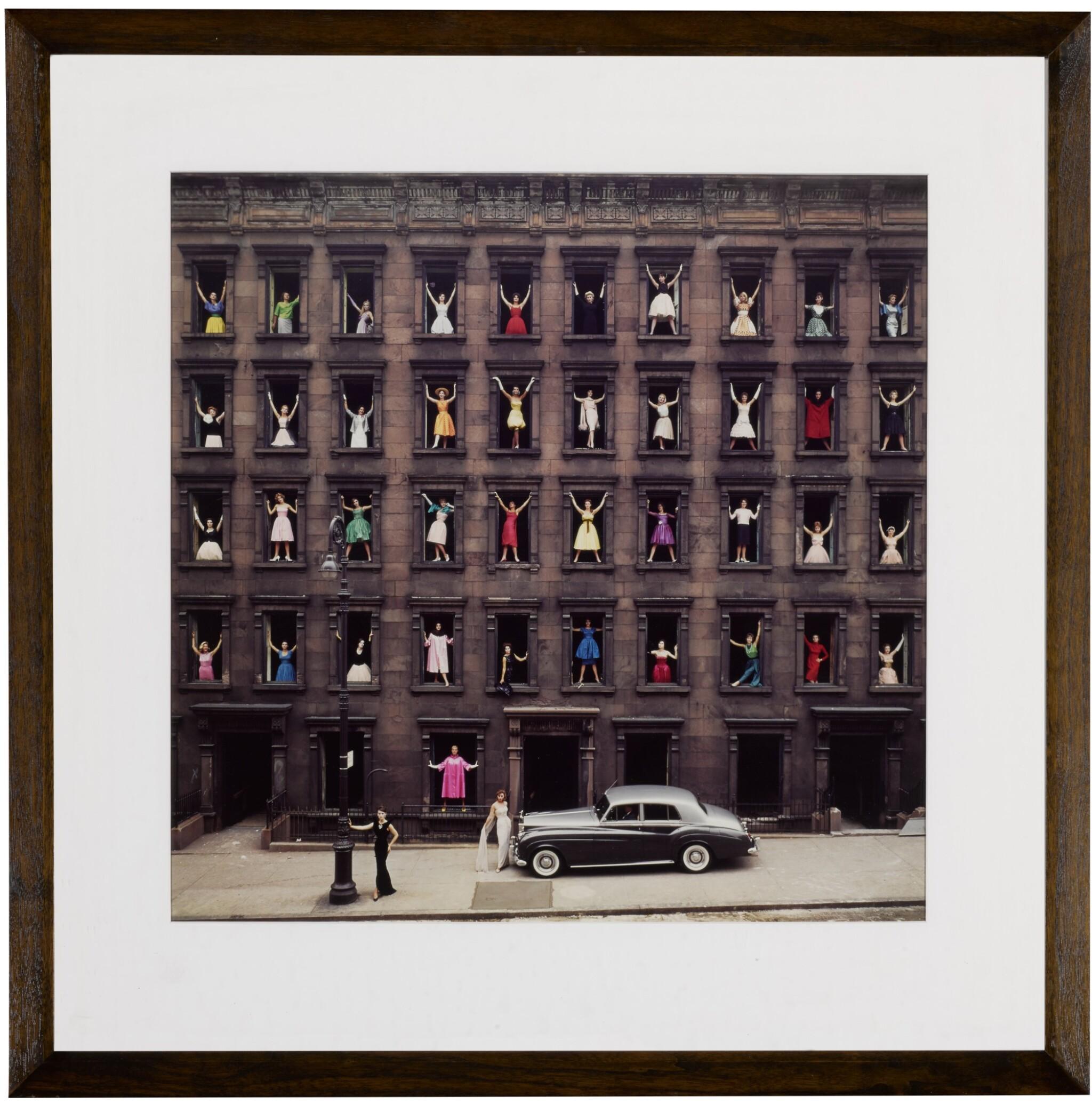 Ormond Gigli
Girls in the Window, 1960 (printed later)
Color coupler print
60 x 60 inches
Edition of 4
Signed, numbered and dated by the artist

Ormond Gigli: The Visionary Behind the 
