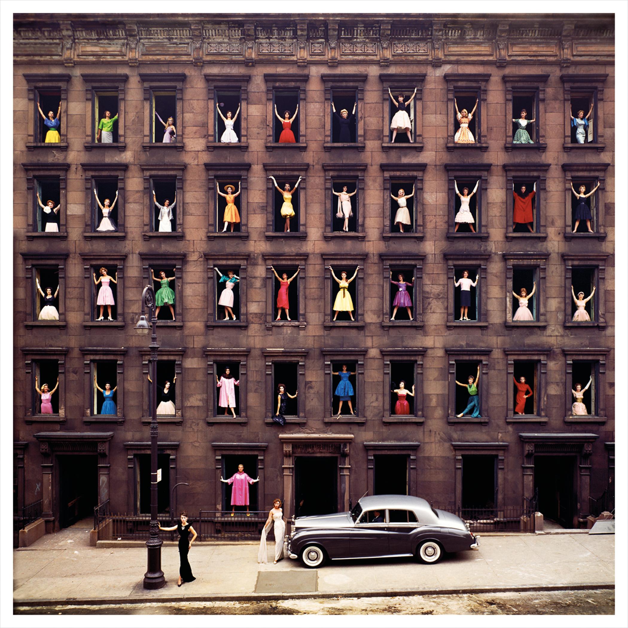 Ormond Gigli
Girls in the Window, 1960 (printed later)
Color coupler print
60 x 60 inches
Edition of 4
Signed, numbered and dated by the artist

Ormond Gigli: The Visionary Behind the "Girls in the Windows"
Ormond Gigli is a highly regarded American