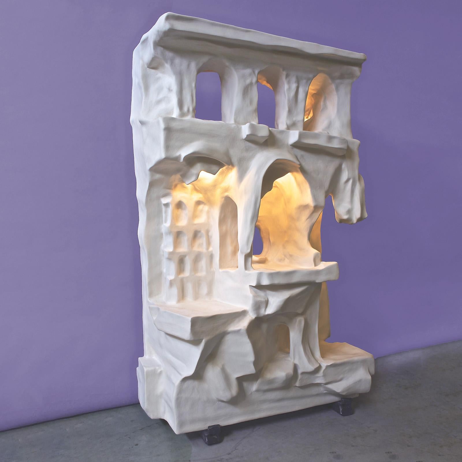 Acrylique The Ornamental Façade Cabinet et Light-Sculpture New Moves by Jordan Artisan  en vente