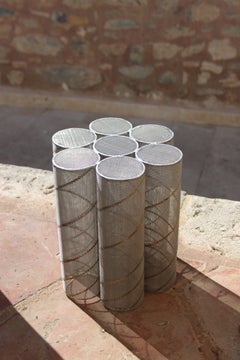 Ornament Stool/Coffee/Side Table, Hand Embroidery, Wire Embroidery on Metal