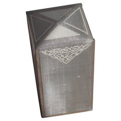 Ornament Stool/Side/Coffee Table - Hand Embroidery on Metal Wire Mesh