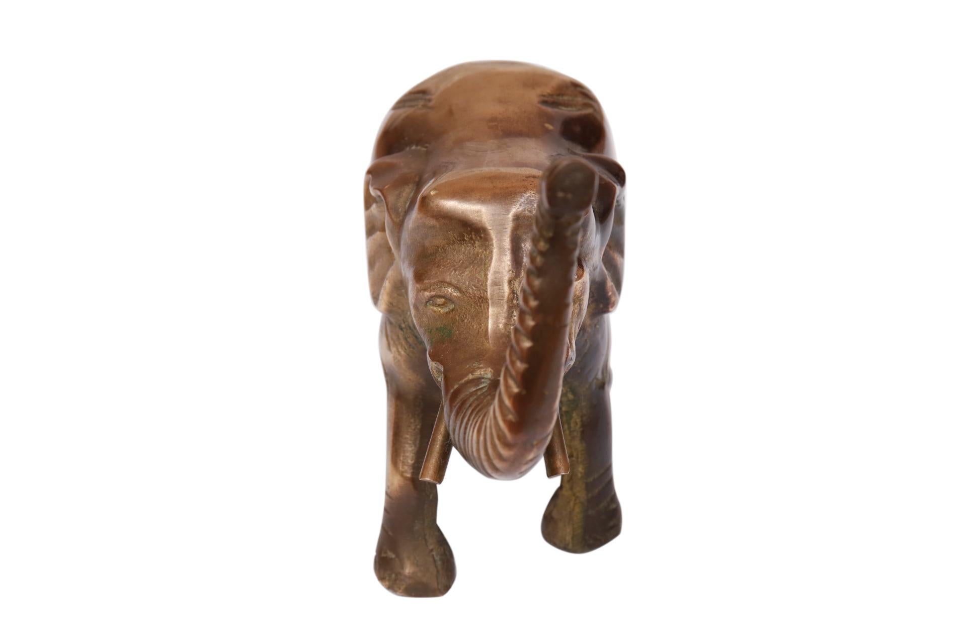 Ornamental Bronze Indian Elephant For Sale 1