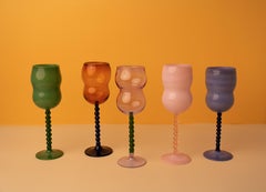 Verzierungen von Lameice Traumhaftes Weinglas