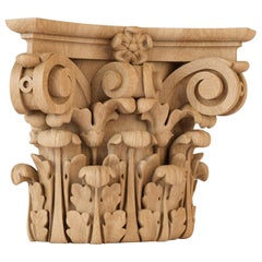 Baroque Ornamental Custom Made Carved Capital for Interior