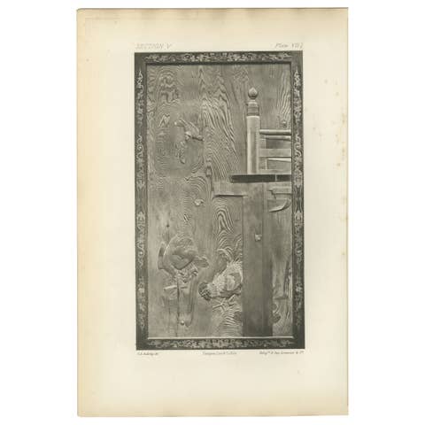 Ornamental Elegance with Rustic Charm – A Japanese-Inspired Chromolitho, 1884