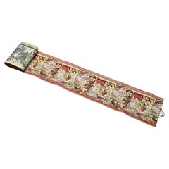 Ornamental Fabric Border with Light Roses