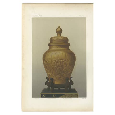 Ornamental Golden Vase – from Audsley’s Decorative Masterpieces, 1884