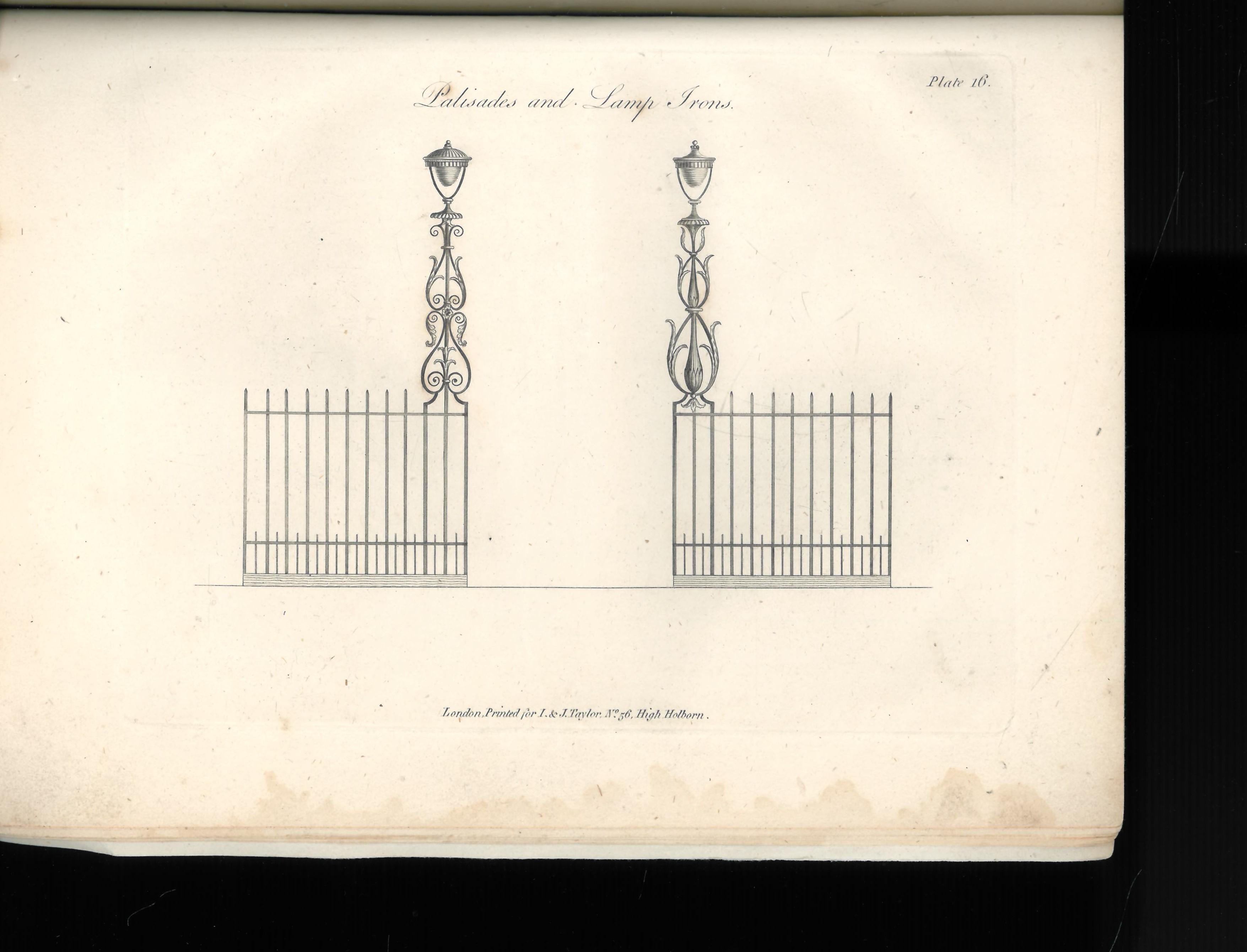 19th Century Ornamental Iron Work, Original Catalogue Engraved on 21 Plates