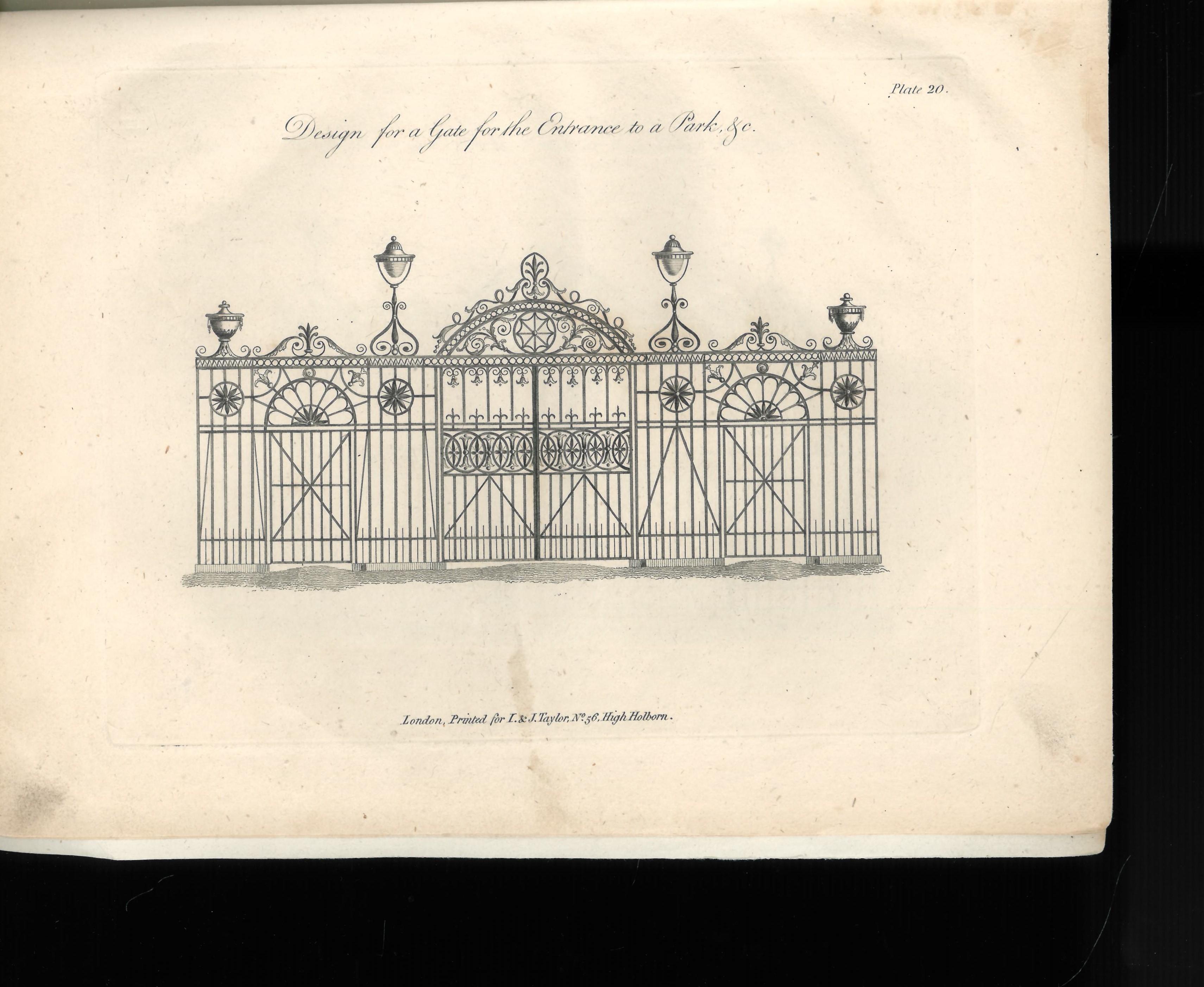 Paper Ornamental Iron Work, Original Catalogue Engraved on 21 Plates