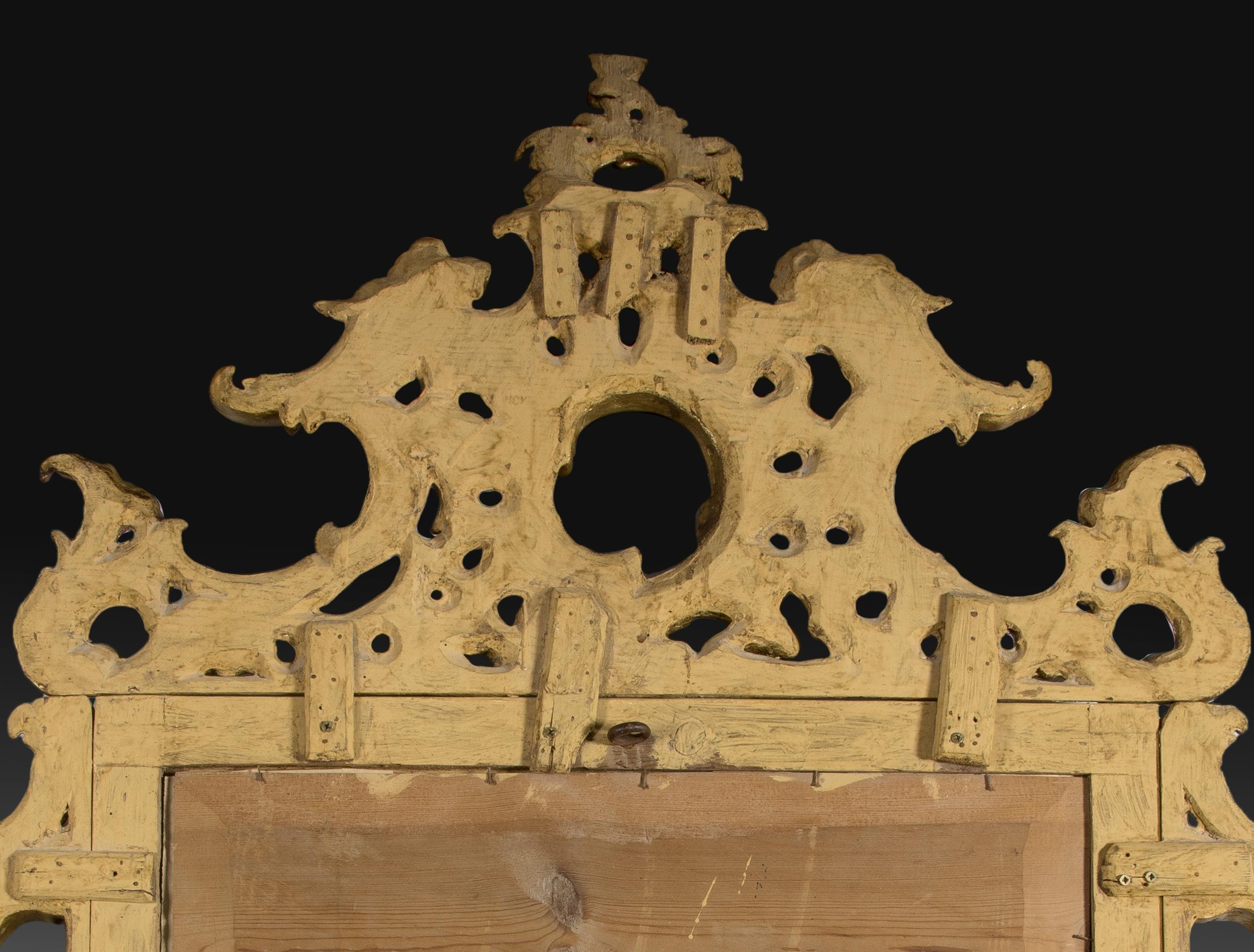 Ornamentaler Spiegel:: 19. Jahrhundert im Angebot 2